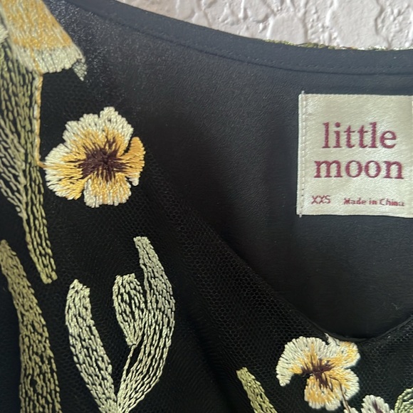 Aritzia Little Moon Floral Embroidered Sip Dress - Picture 5 of 5